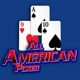 All American Poker slot logo by RTG (Reel Time Gaming) at Spinnycasino