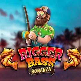 Bigger Bass Bonanza slot logo by Pragmatic Play at Spinnycasino