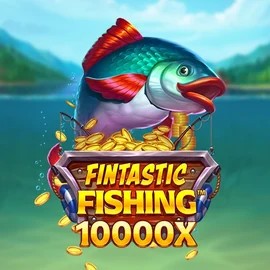 Fintastic Fishing slot logo by Foxium at SpinnycasinoFintastic Fishing