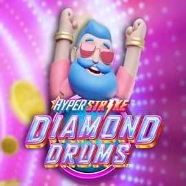 Hyper Strike Diamond Drums logo by Gameburger Studios Spinnycasino